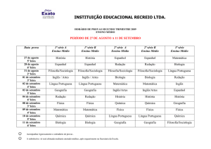 INSTITUIÇÃO EDUCACIONAL RECREIO LTDA.