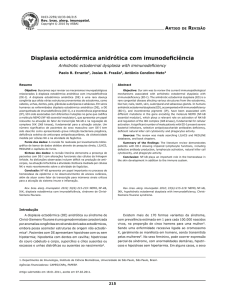 Displasia ectodérmica anidrótica com imunodeficiência