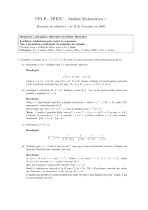 FEUP - MIEEC - Análise Matemática 1