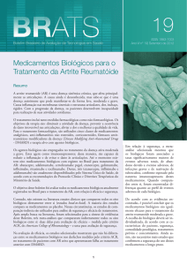 Medicamentos Biológicos para o Tratamento da Artrite Reumatóide