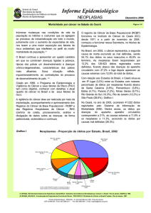 Informe Epidemiológico - Secretaria da Saúde do Estado do Ceará