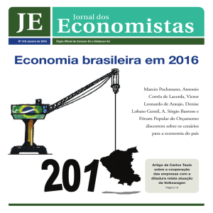 Economia brasileira em 2016 - Corecon-RJ