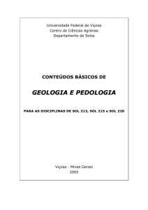 geologia e pedologia