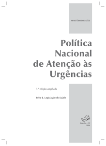 Política Nacional de Atenção às Urgências