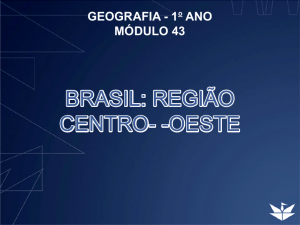 BRASIL: REGIÃO CENTRO-