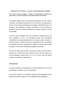 dermatite atópica - Sociedade Brasileira de Pediatria