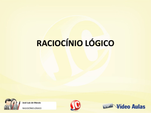 raciocínio lógico