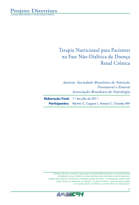 Terapia Nutricional para Pacientes na Fase Não