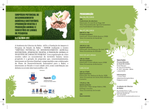 baixe o pdf da programação - Academia de Ciências da Bahia
