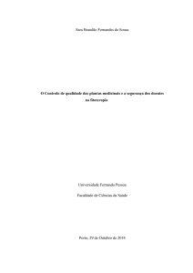 Sara Brandão Fernandes de Sousa O Controlo de qualidade das