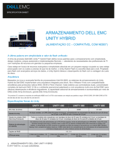 armazenamento dell emc unity hybrid