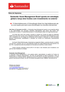 Santander Asset Management Brasil aposta em estratégia global e