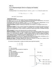 ADL14 3.3 A Representação Geral no Espaço de Estados