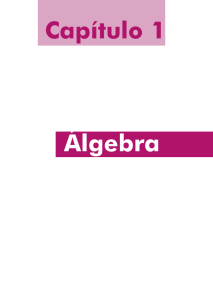 Capítulo 1 Álgebra