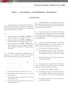 Combinatória - Introdução à Probabilidade e Estatística