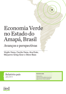 Economia Verde no Estado do Amapá, Brasil