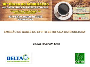 Emissão de gases do efeito estufa no cafeeira (Carlos Clemente