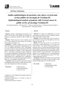 Análise epidemiológica de pacientes com câncer cervical num