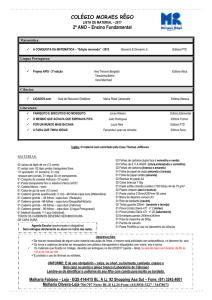 Lista de Material 2º ao 5º ano Ensino Fundamental I