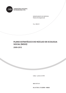 PLANO ESTRATÉGICO DO NÚCLEO DE ECOLOGIA SOCIAL (NESO)