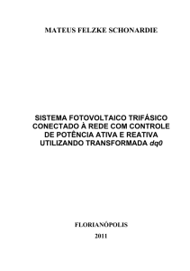 SISTEMA FOTOVOLTAICO TRIFÁSICO CONECTADO À REDE