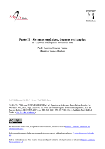 Parte II - Sistemas orgânicos, doenças e situações