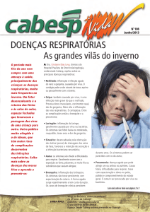 DOENÇAS RESPIRATÓRIAS