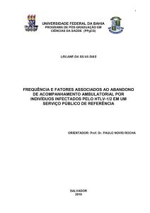 frequência e fatores associados ao abandono de acompanhamento