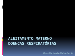 Aleitamento materno e doenças respiratorias MARISA APRILE
