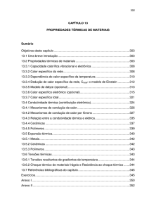 Capítulo 13 - Propriedades térmicas de materiais - Unioeste