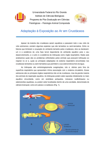 Adaptação à Exposição ao Ar em Crustáceos
