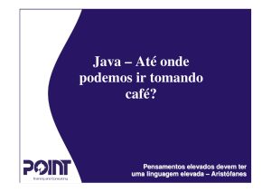 JAVA - AT-311 ONDE PODEMOS IR TOMANDO CAFÉ