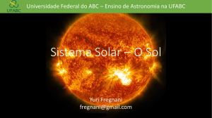 Sistema Solar – O Sol - Ensino de Astronomia