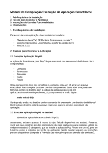 Manual de Compilação/Execução da Aplicação SmartHome