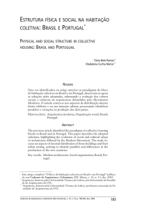 estrutura física e social na habitação coletiva: brasil e