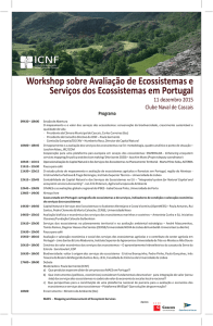 Workshop sobre Avaliação de Ecossistemas e Serviços dos