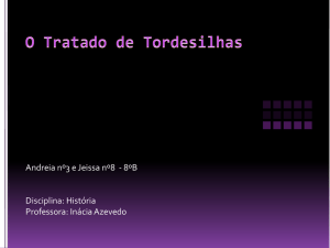 O tratado de Tordesilhas