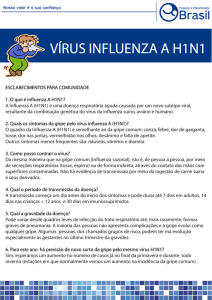 VÍRUS INFLUENZA A H1N1