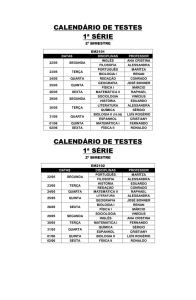 calendário de testes 1ª série calendário de testes 1ª série