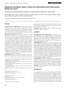 Resposta paradoxal após o início de tratamento para tuberculose