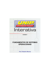 fundamentos de sistemas operacionais - Disciplinas On-line