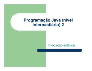 Programação Java (nível intermediário) 2
