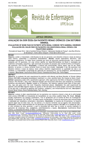 AVALIAÇÃO DA DOR ÓSSEA EM PACIENTES RENAIS CRÔNICOS