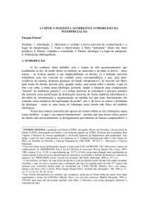 A crítica marxista ao direito e o problema da interpretação