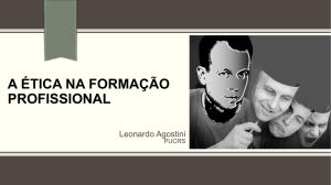 A ÉTICA NA FORMAÇÃO PROFISSIONAL