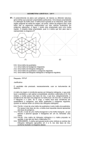 GEOMETRIA GRÁFICA / 2011 01. O preenchimento do plano com