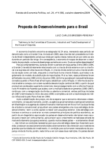 Proposta de Desenvolvimento para o Brasil