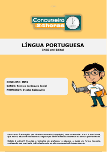 língua portuguesa - Concurseiro 24 Horas