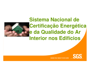 Sistema Nacional de Certificação Energética e da Qualidade do Ar
