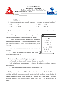 Caderno de acompanhamento. - Unifal-MG